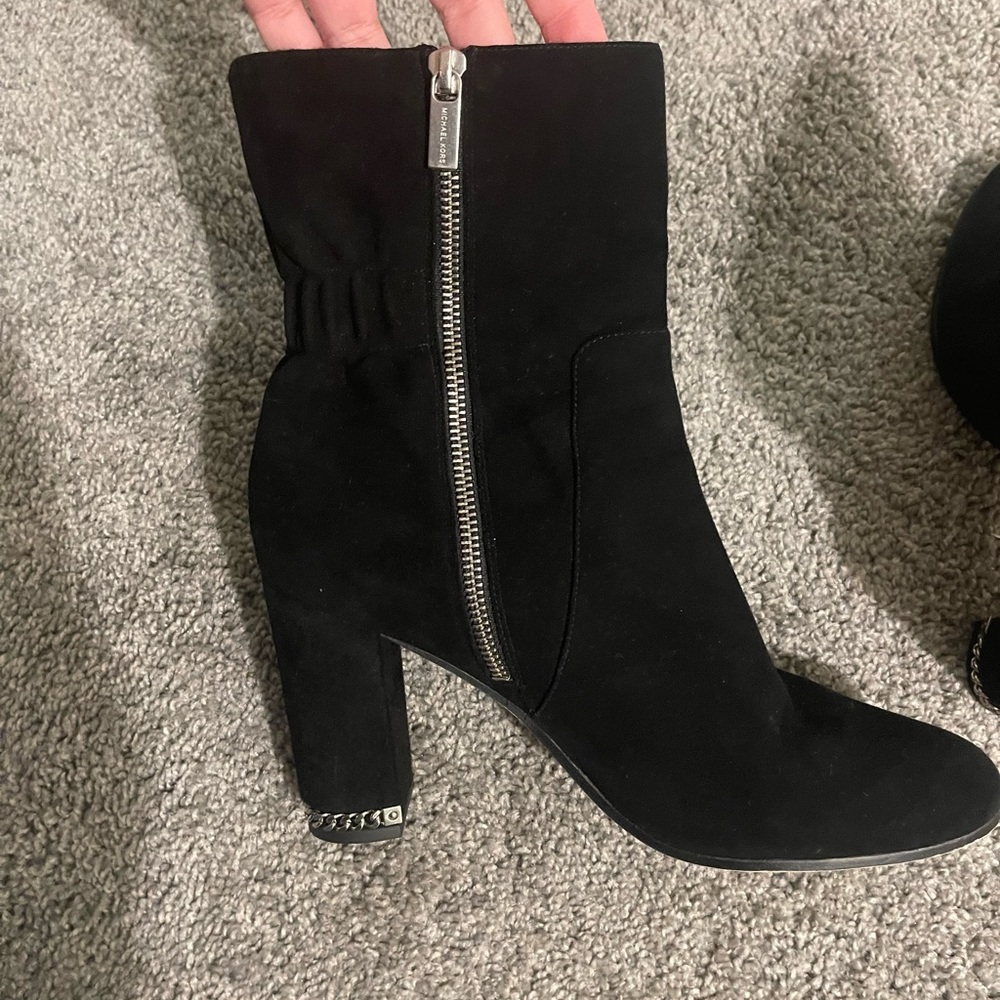 Michael Kors suede ankle boots.